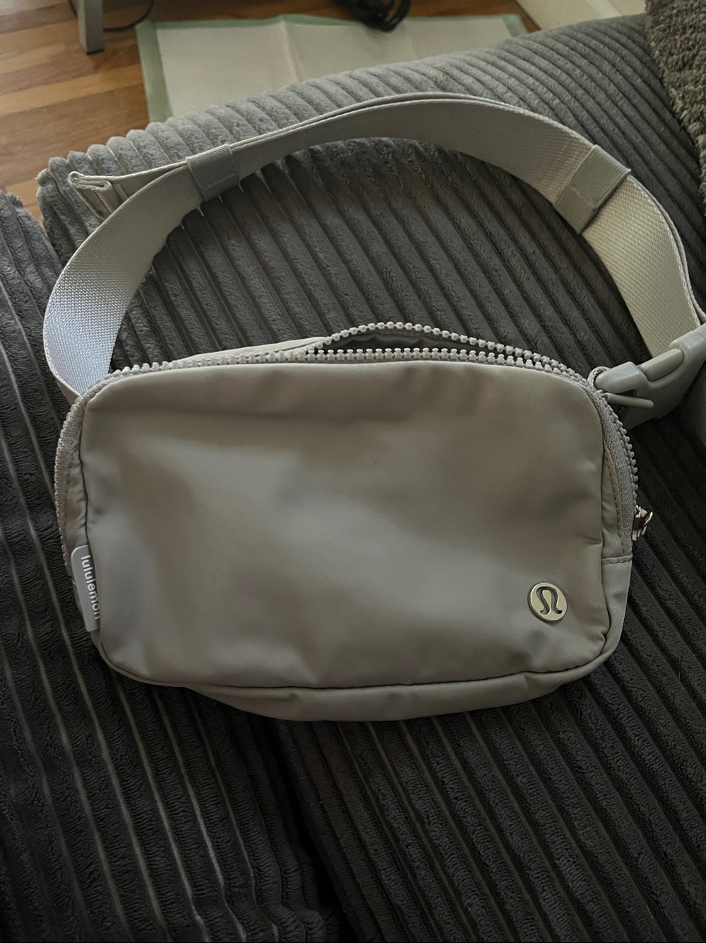 Lululemon Beige Crossbody Belt Bag Grey